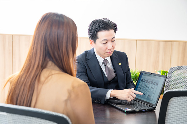 相談室にモニター完備